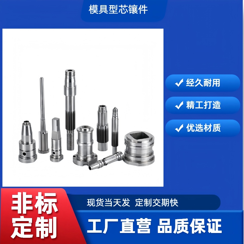 厂家加工定制型芯镶件精密非标螺纹镶件高光洁度耐磨